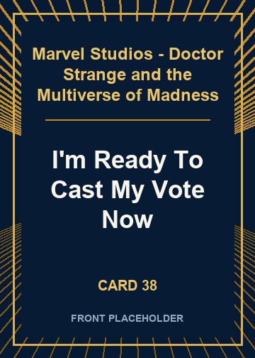 I'm Ready To Cast My Vote Now card thumbnail