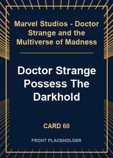Doctor Strange Possess The Darkhold card thumbnail