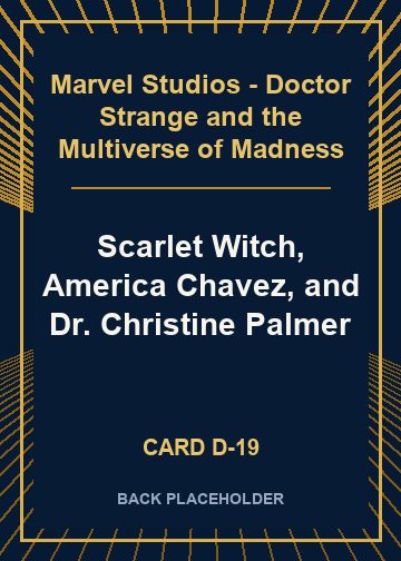 Scarlet Witch, America Chavez, and Dr. Christine Palmer back card image
