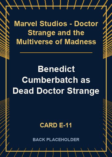 Benedict Cumberbatch as Dead Doctor Strange back card image