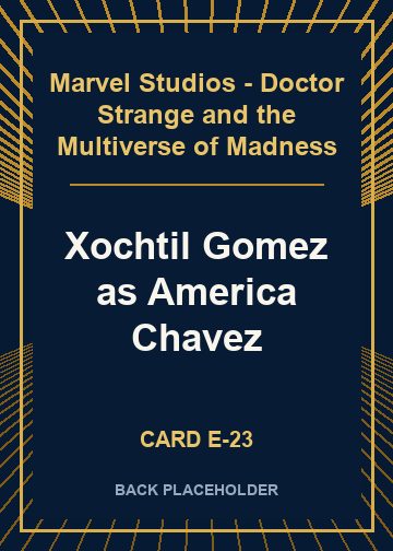 Xochtil Gomez as America Chavez back card image