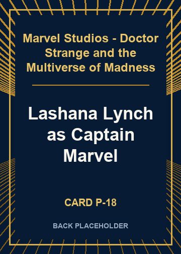 Lashana Lynch as Captain Marvel back card image