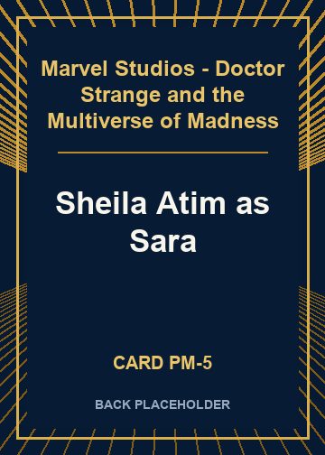 Sheila Atim as Sara back card image
