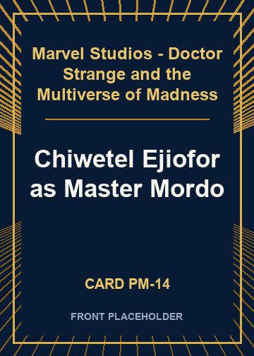 Chiwetel Ejiofor as Master Mordo card thumbnail