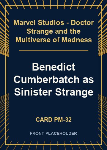 Benedict Cumberbatch as Sinister Strange card thumbnail