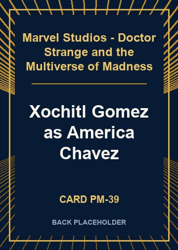 Xochitl Gomez as America Chavez back card image