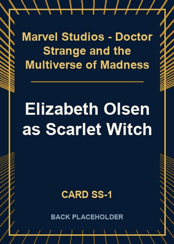 Elizabeth Olsen as Scarlet Witch back card image