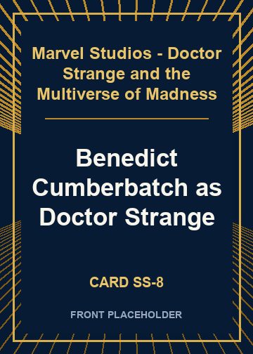 Benedict Cumberbatch as Doctor Strange front card image