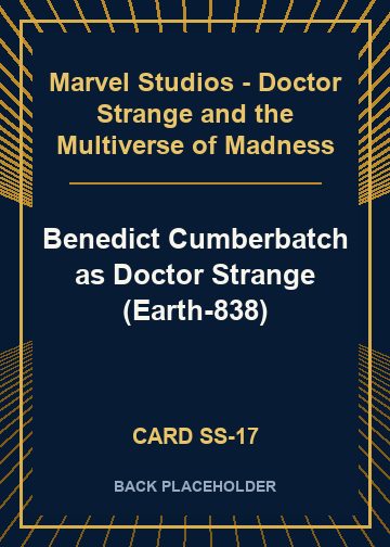 Benedict Cumberbatch as Doctor Strange (Earth-838) back card image