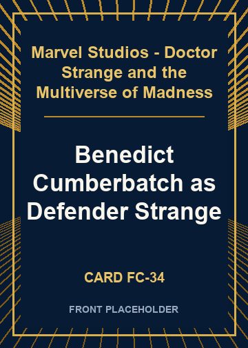 Benedict Cumberbatch as Defender Strange front card image