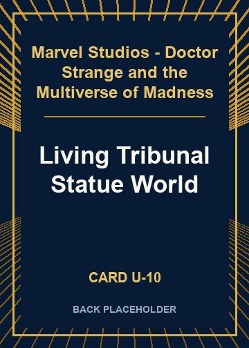 Living Tribunal Statue World back card image