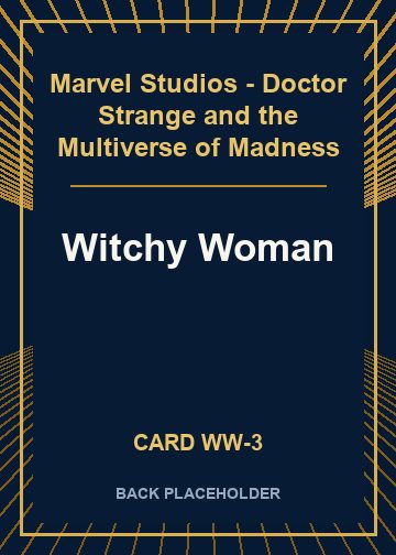 Witchy Woman back card image