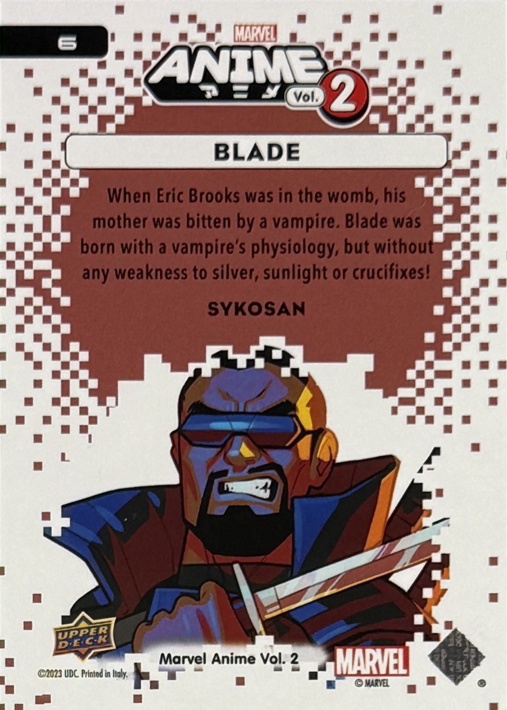 Blade back artwork