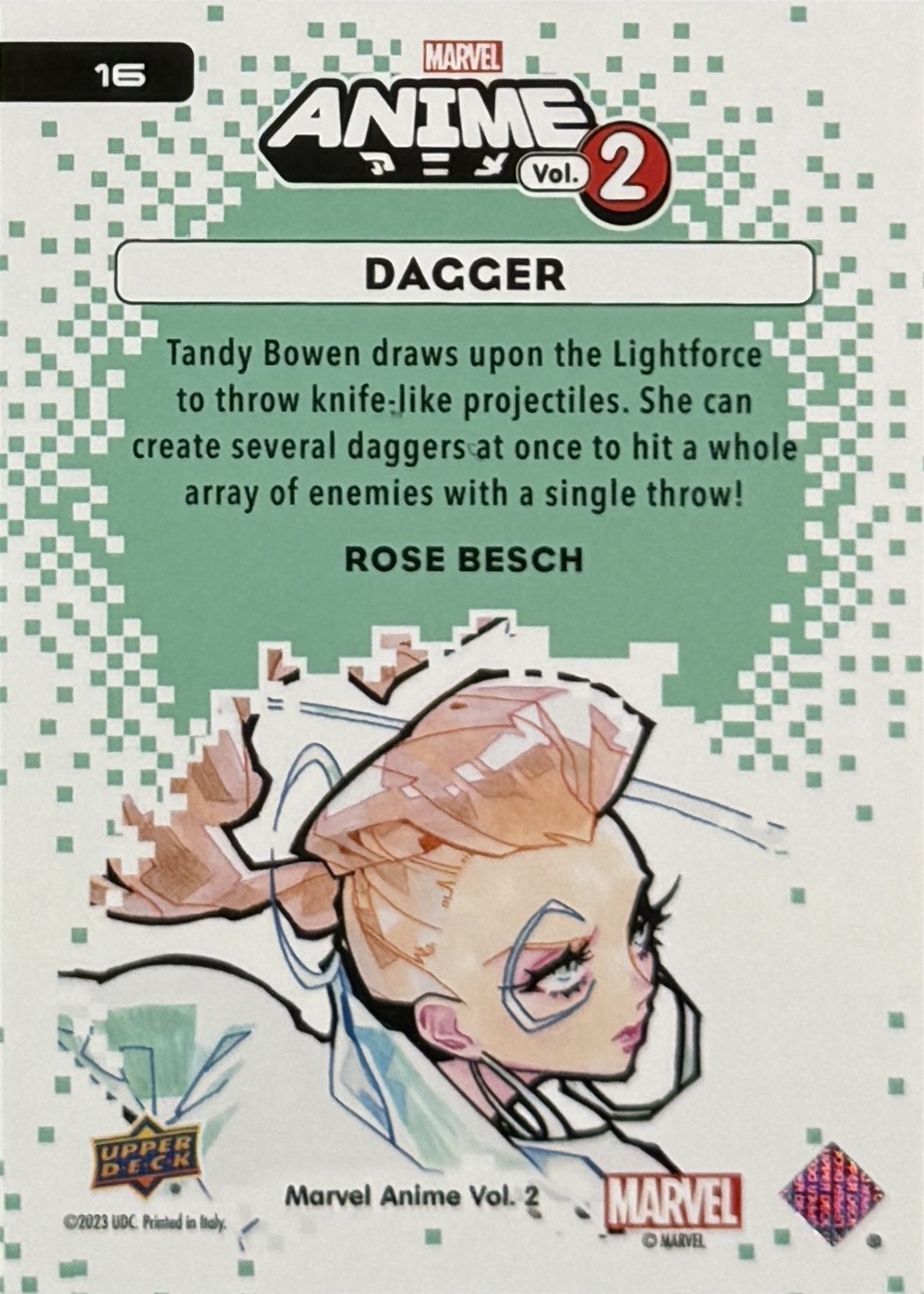 Dagger back artwork