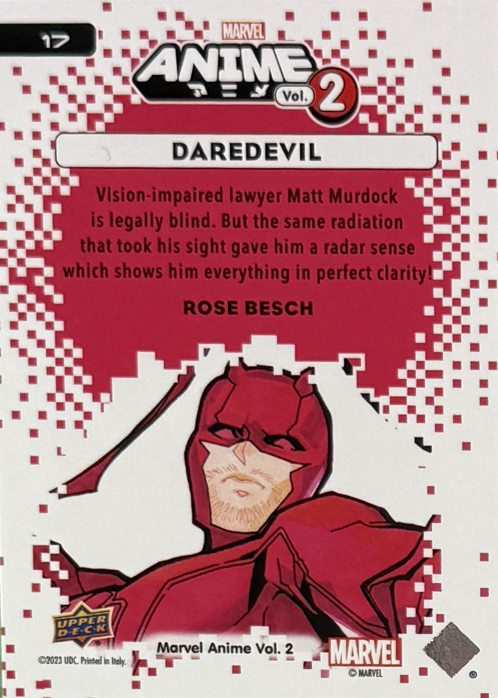 Daredevil back artwork