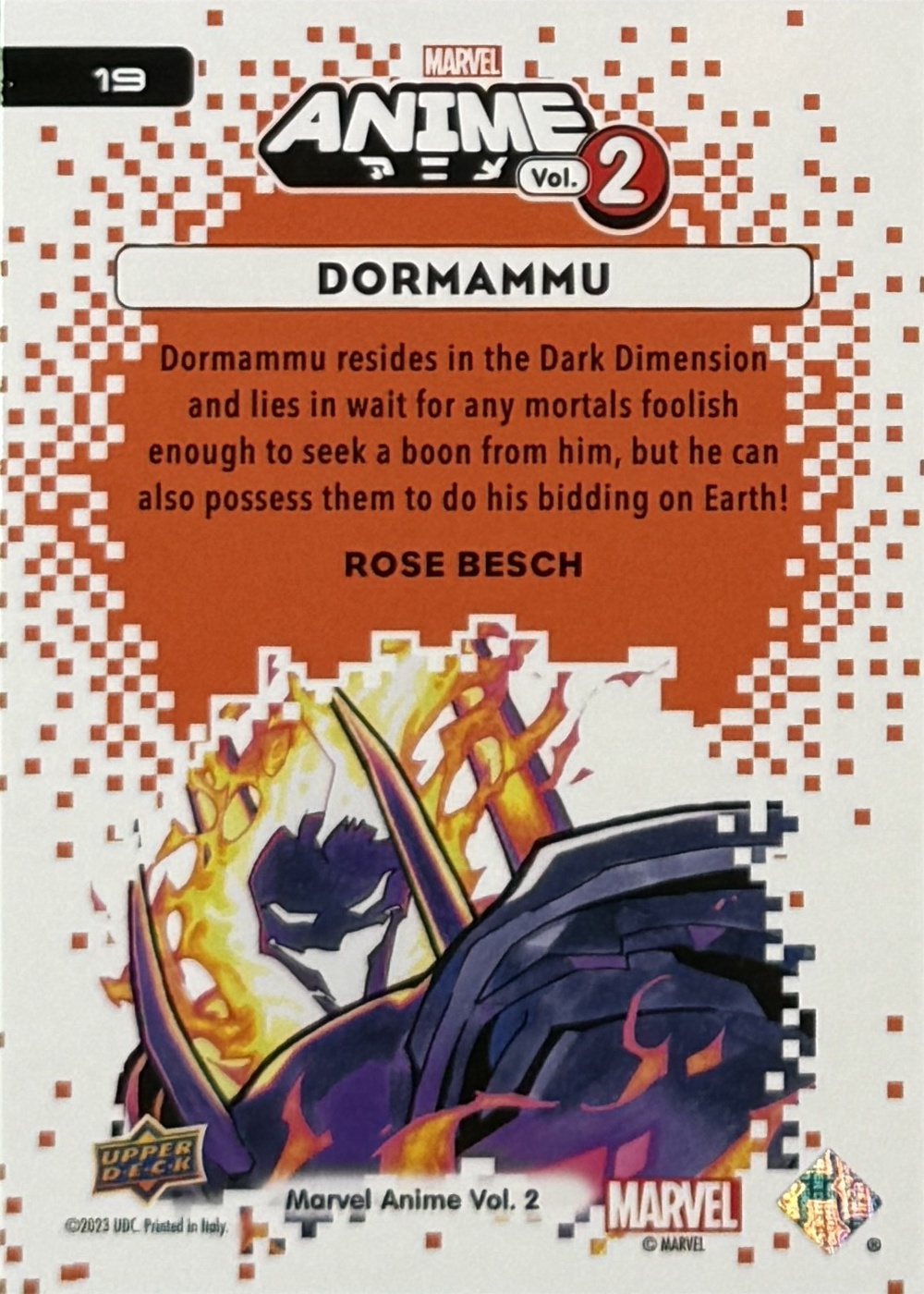 Dormammu back artwork