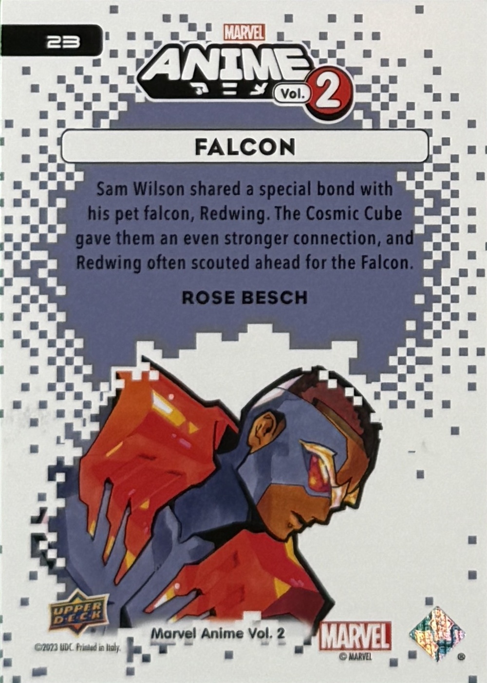 Falcon back artwork