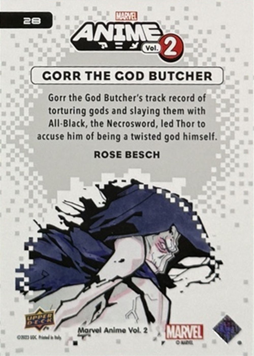 Gorr The God Butcher back artwork