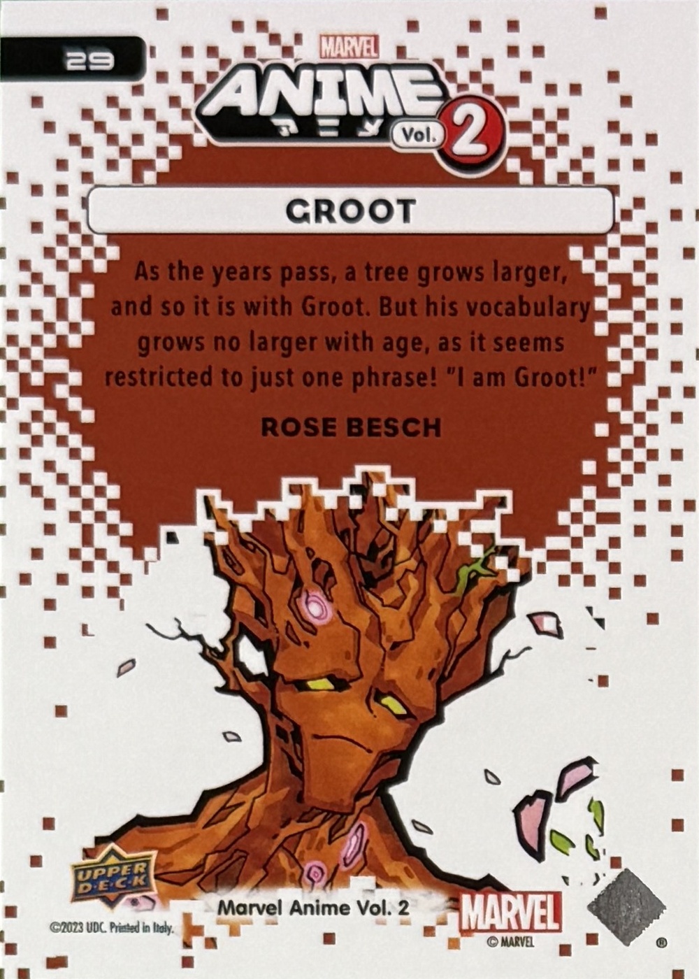 Groot back artwork
