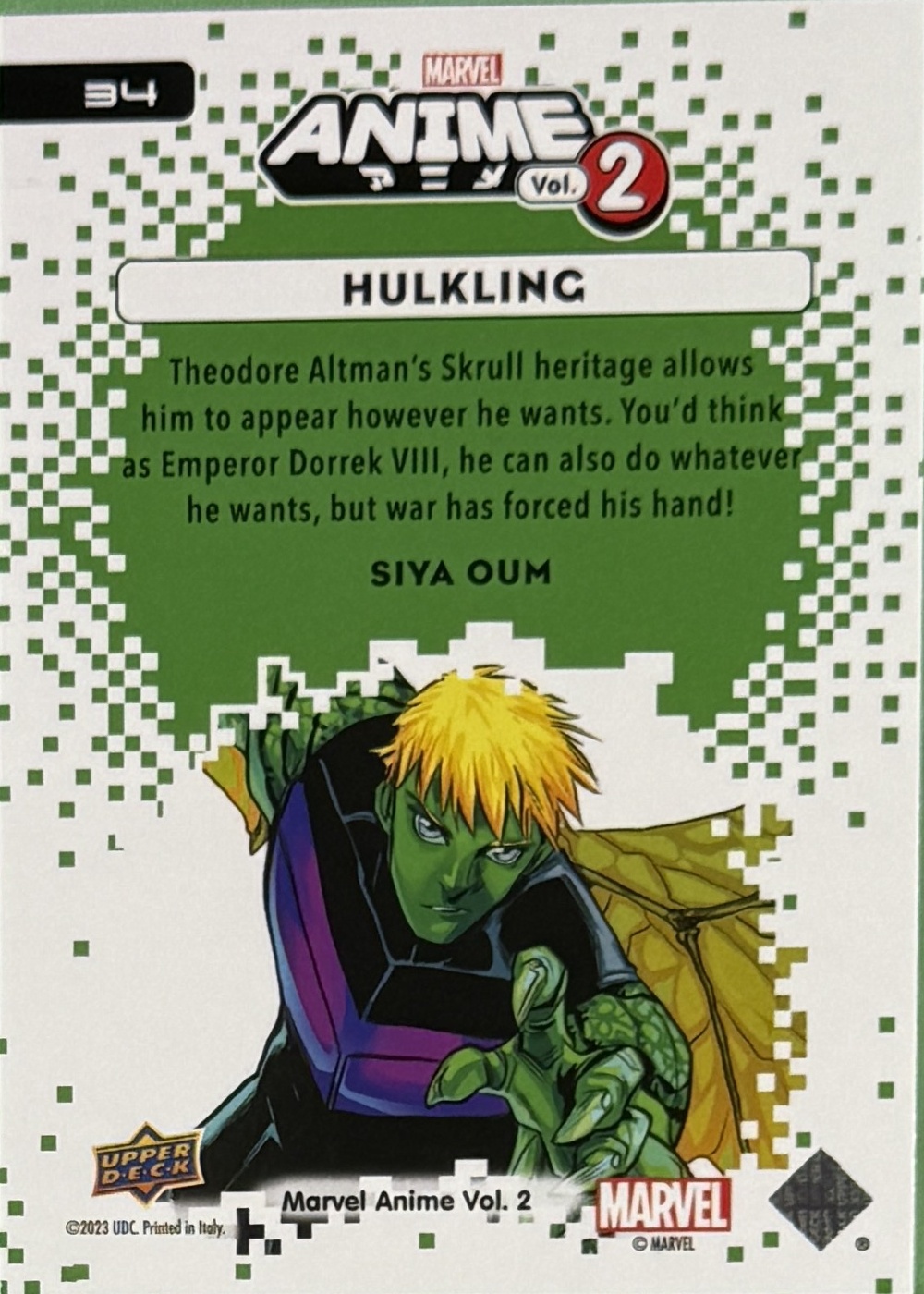 Hulkling back artwork