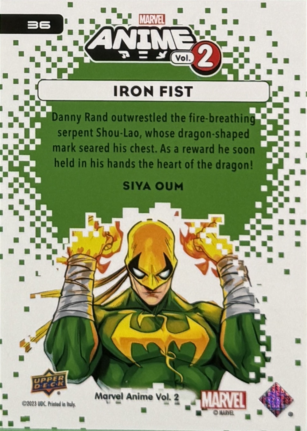Iron Fist back artwork