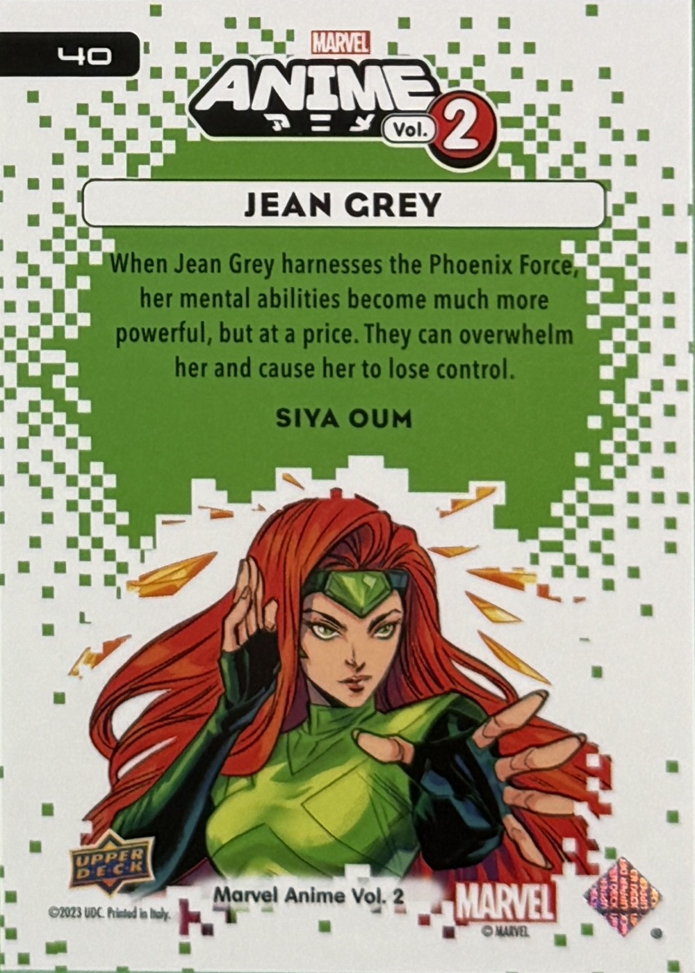 Jean Grey back card image