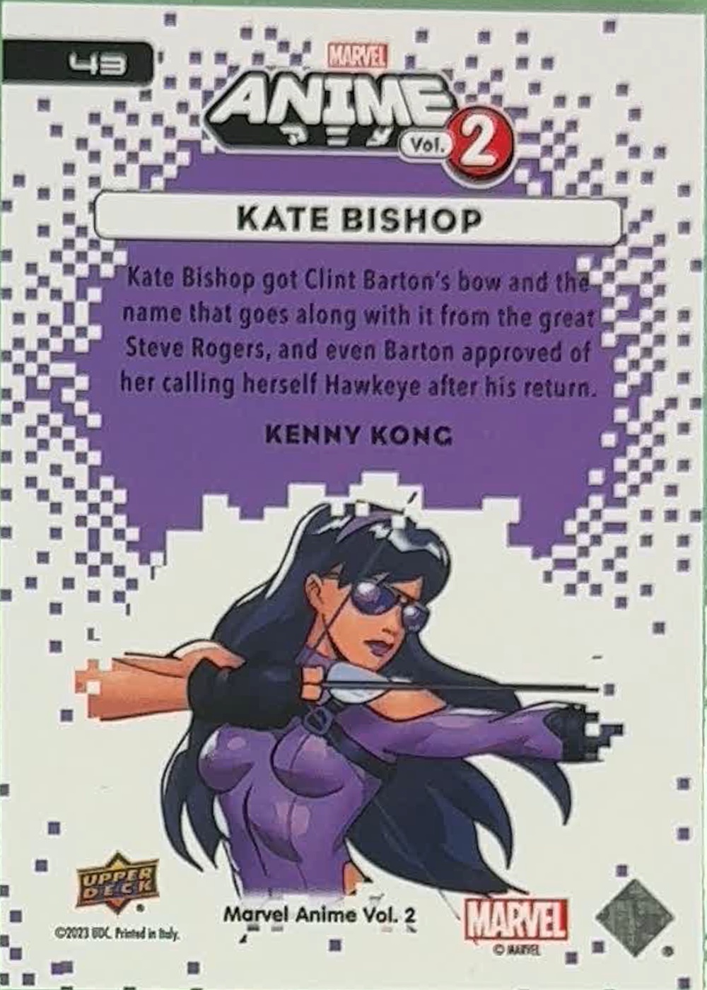 Kate Bishop back card image