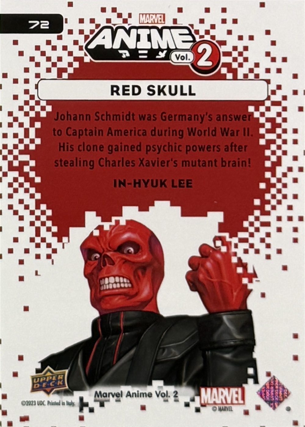 Red Skull back card image