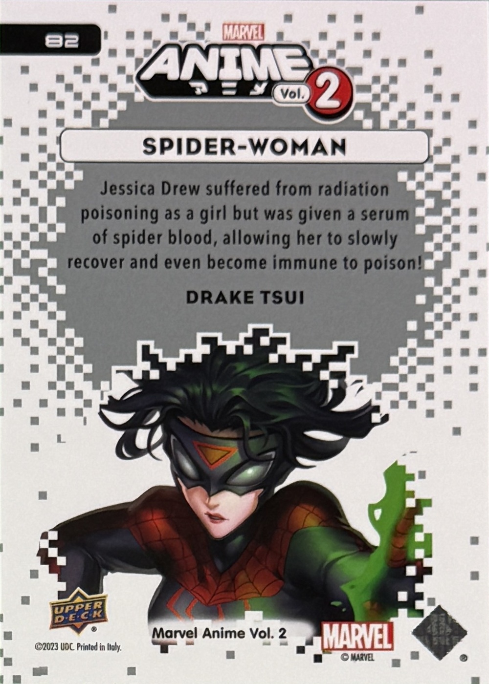 Spider-Woman back card image