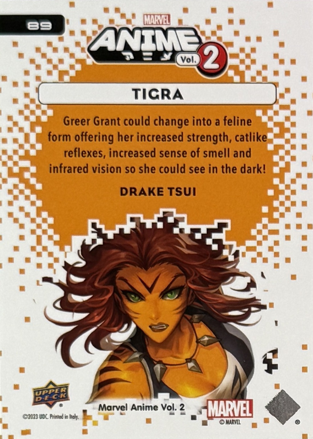 Tigra back card image