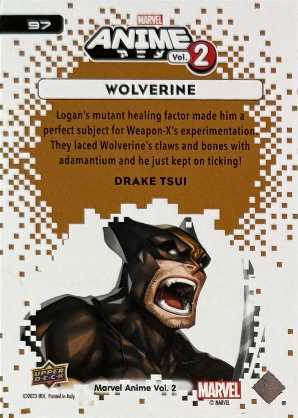 Wolverine back card image