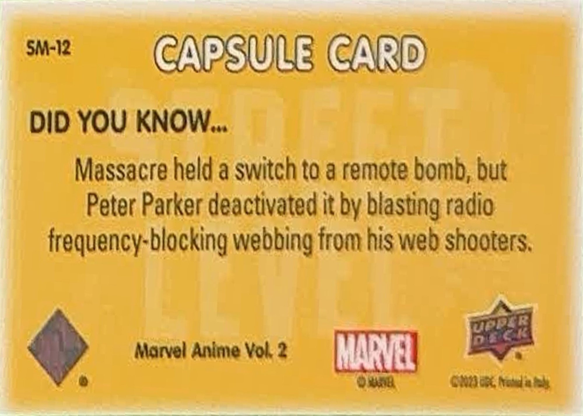 Spider-Man's Web Shooter back card image