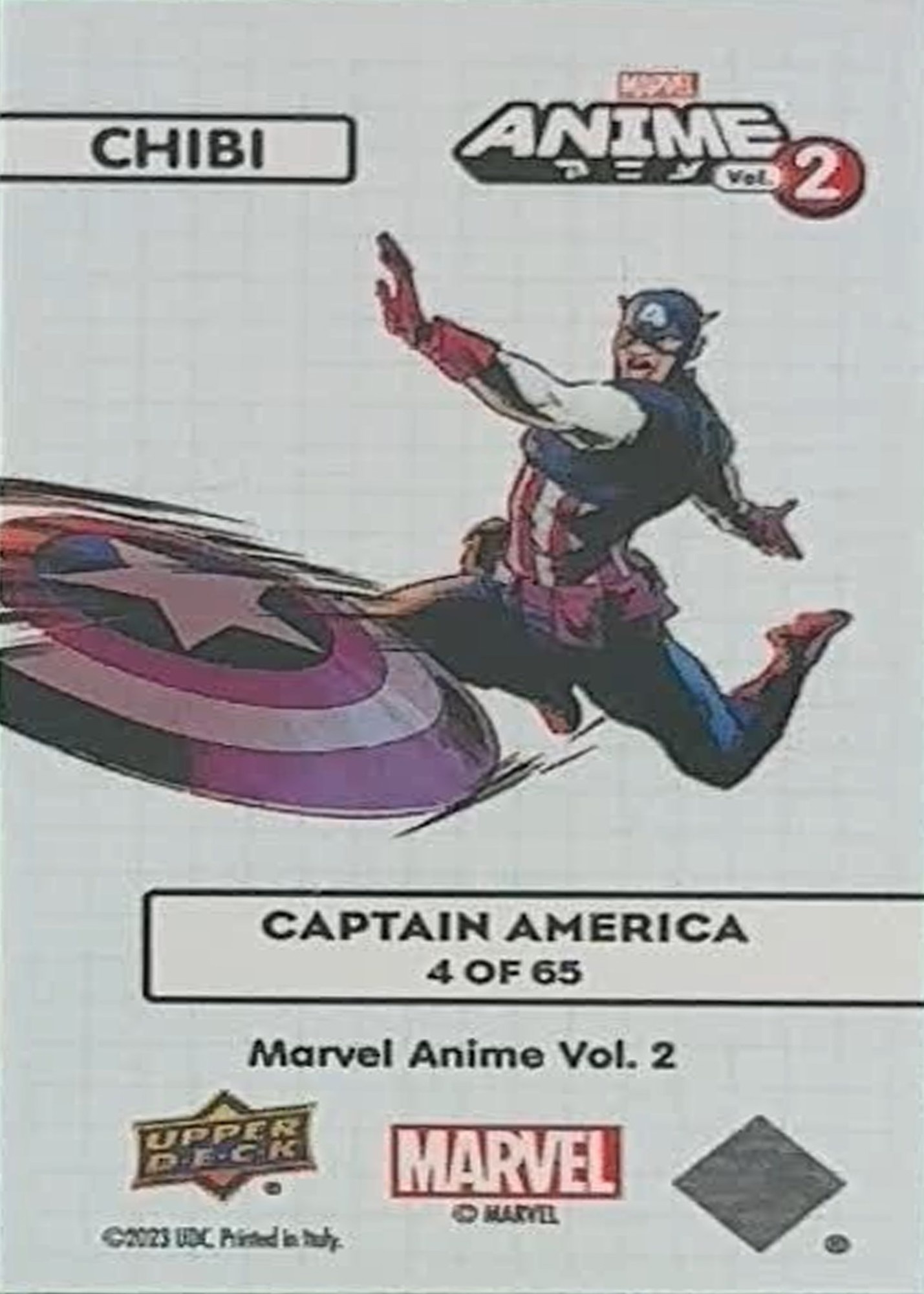 Captain America Tier 1 back card image
