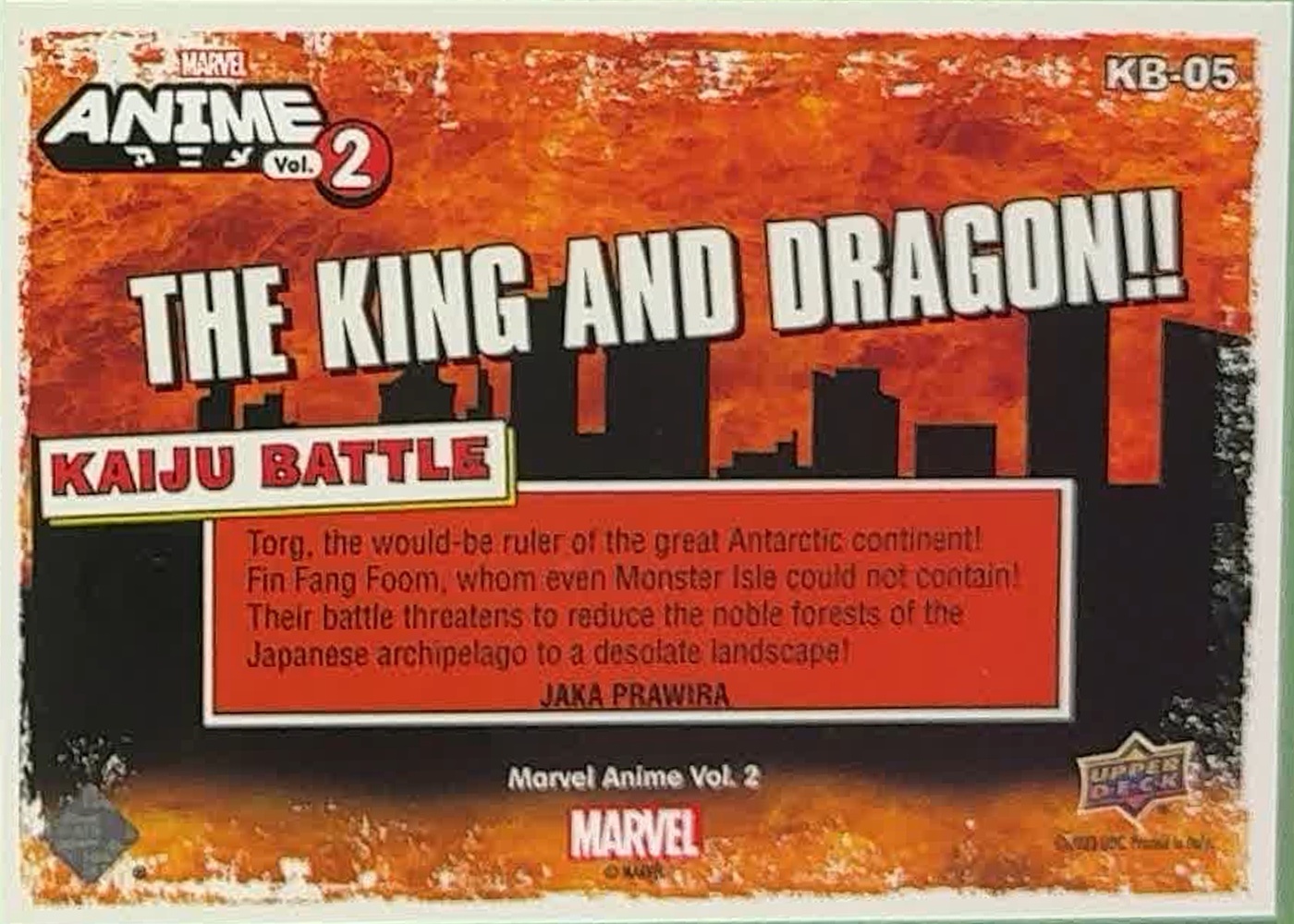 Fing Fan Foom vs Torg back card image