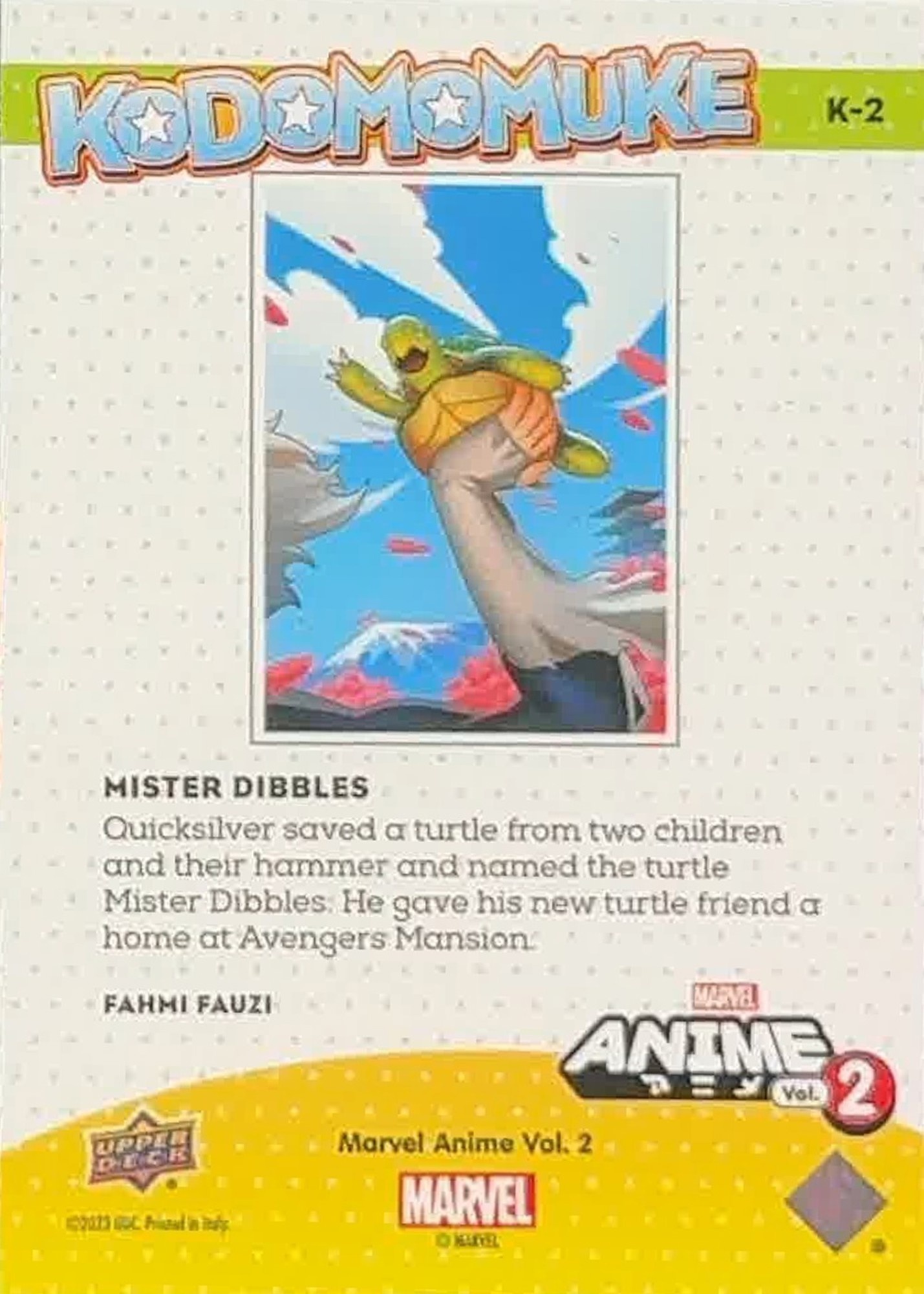 Mister Dibbles back card image