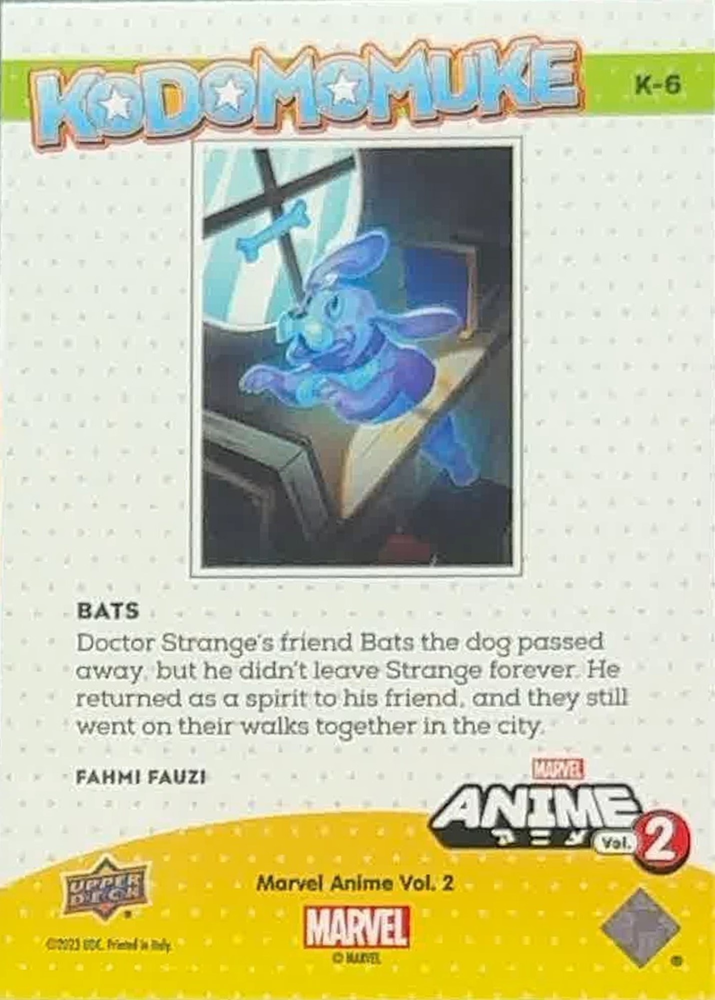 Bats back card image
