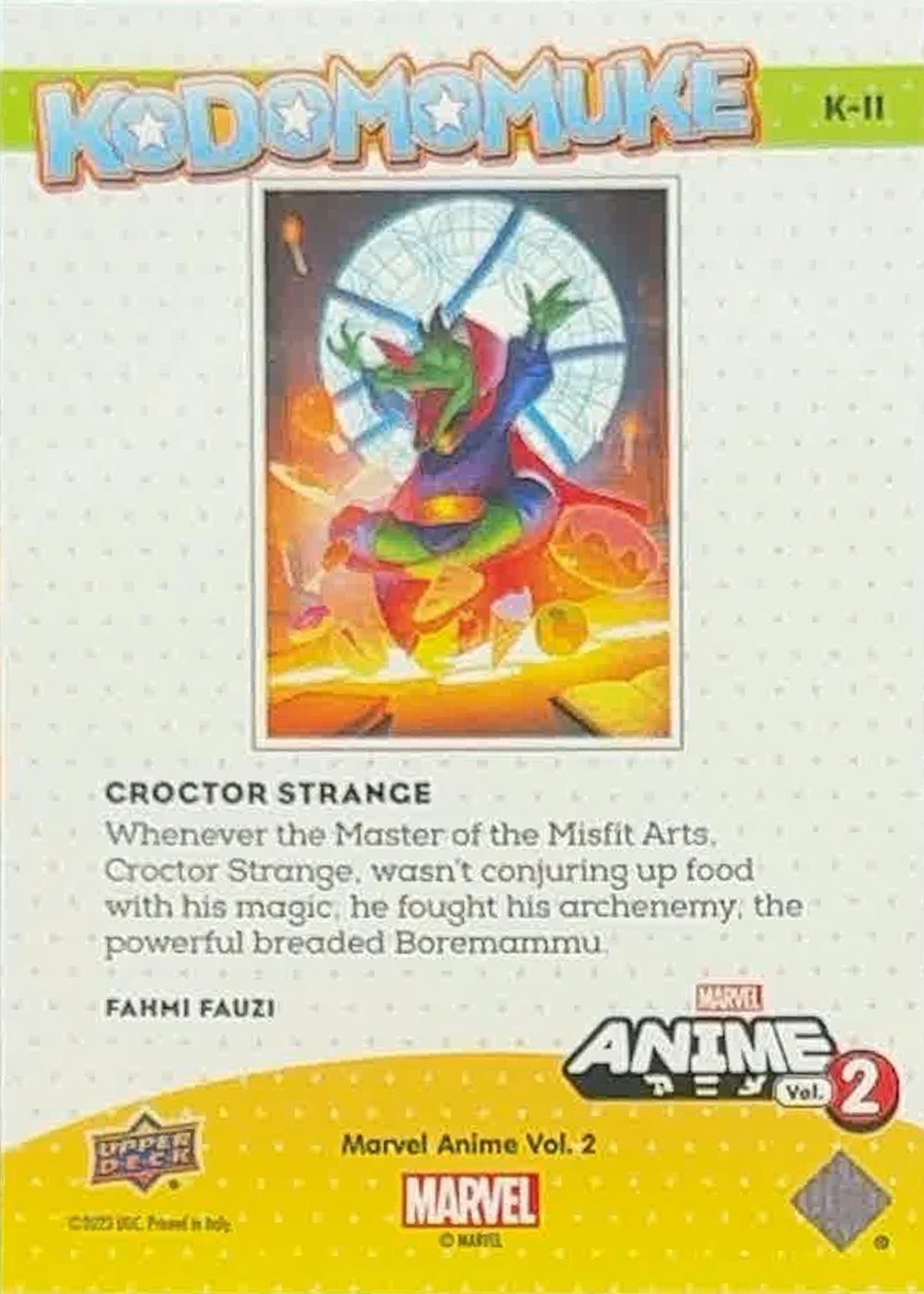 Croctor Strange back card image