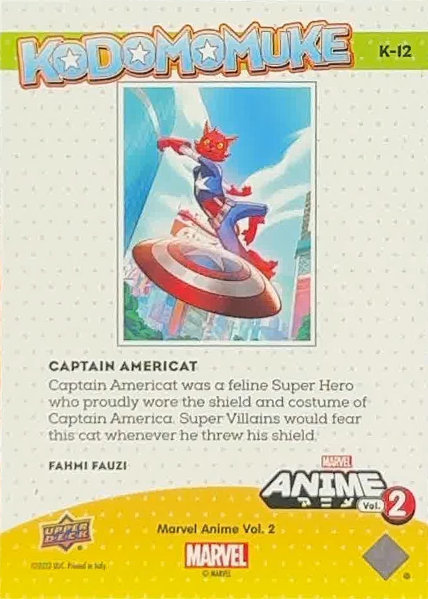 Captain Americat back card image
