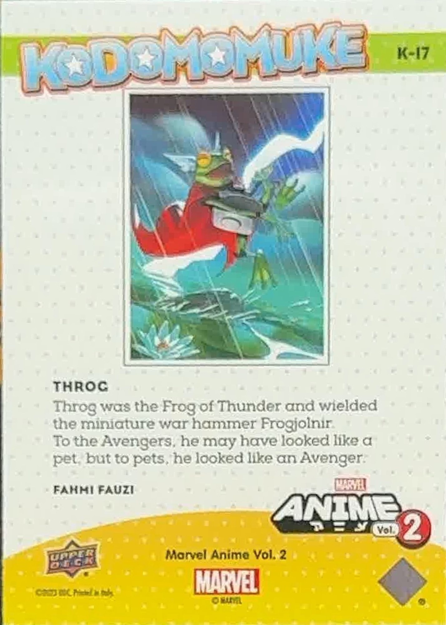 Throg back card image
