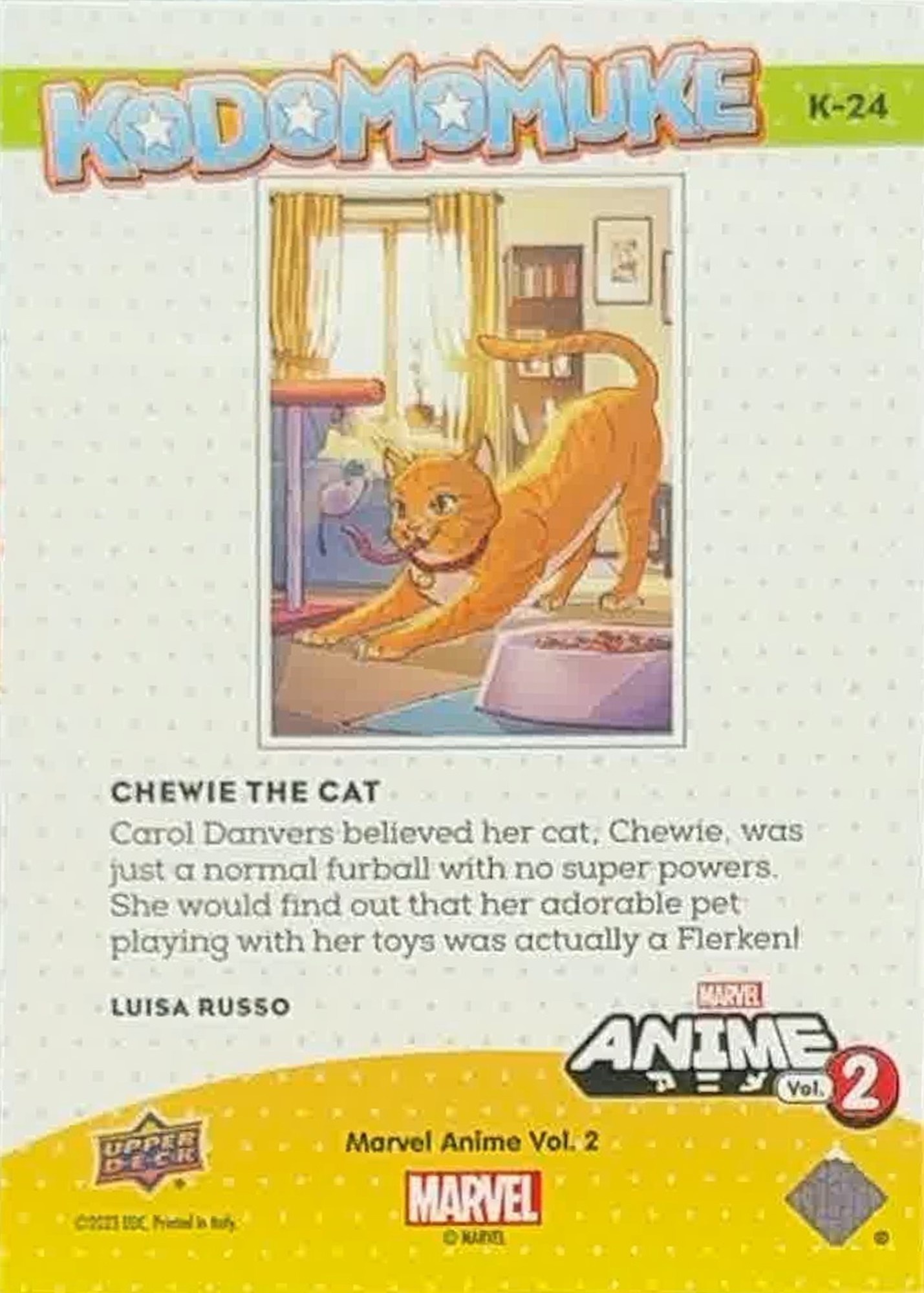 Chewie the Cat back card image