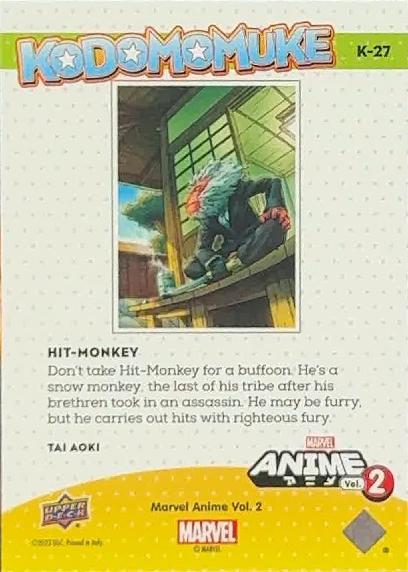 Hit-Monkey back card image
