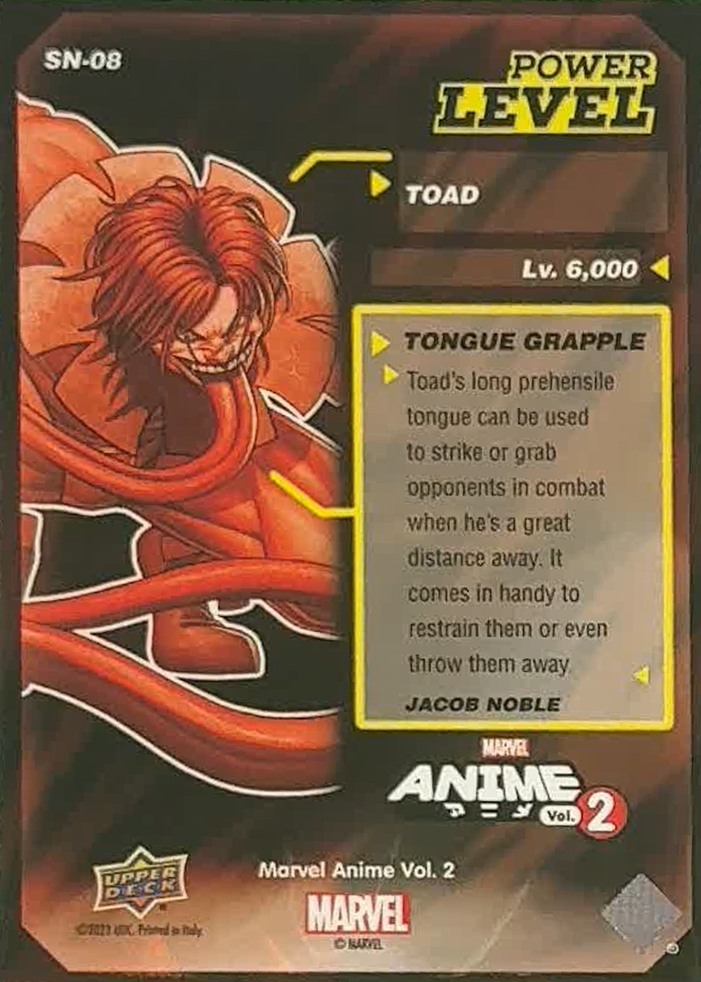 Toad back card image