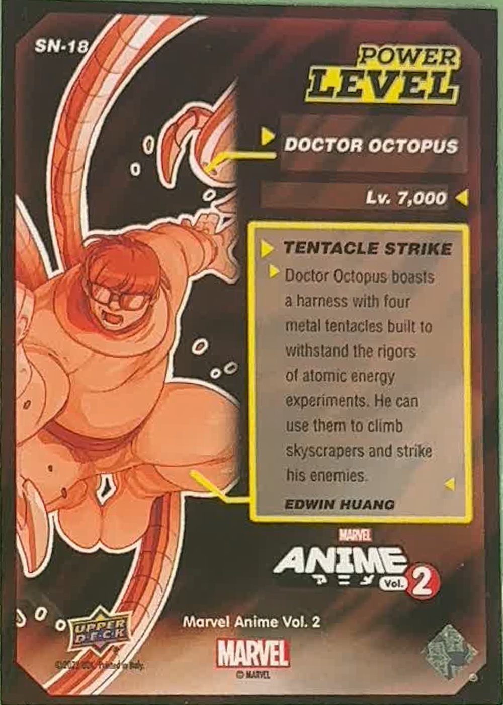 Doctor Octopus back card image