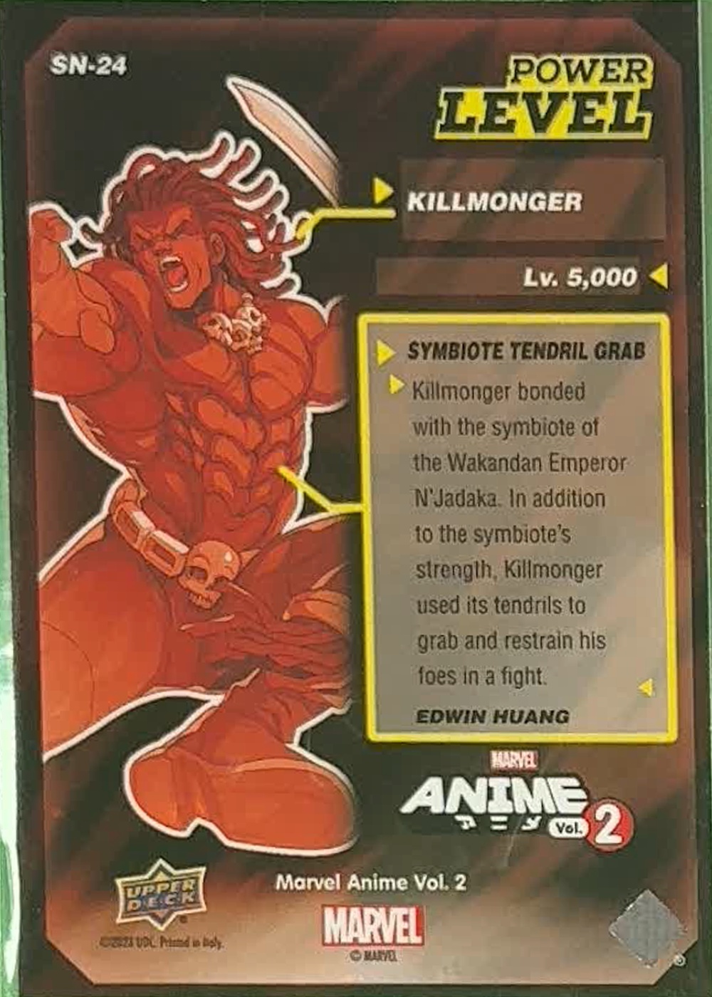Killmonger back card image
