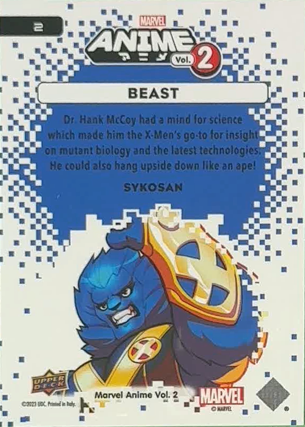 Beast back card image