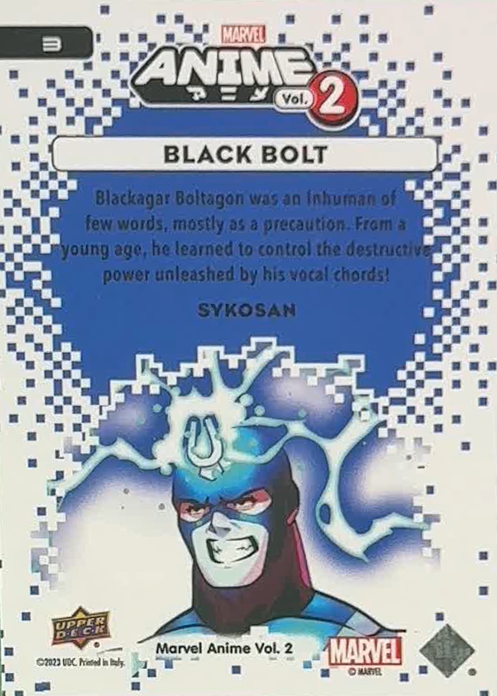 Black Bolt back card image