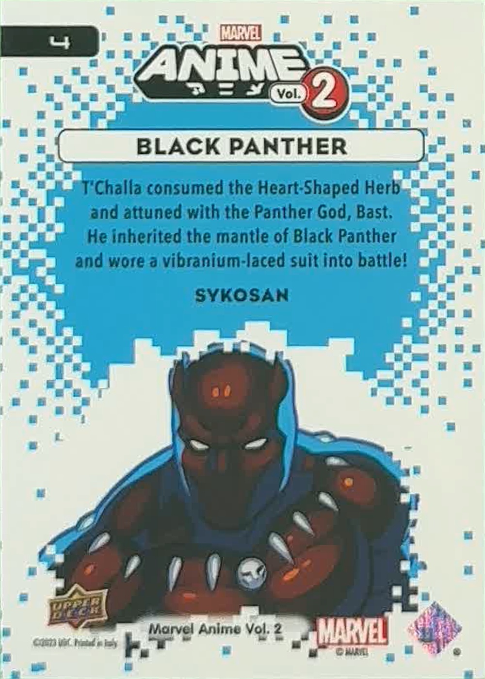 Black Panther back card image
