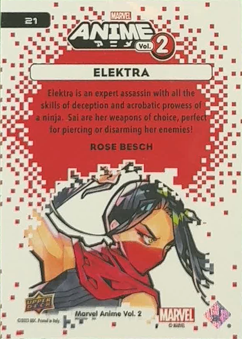 Elektra back card image