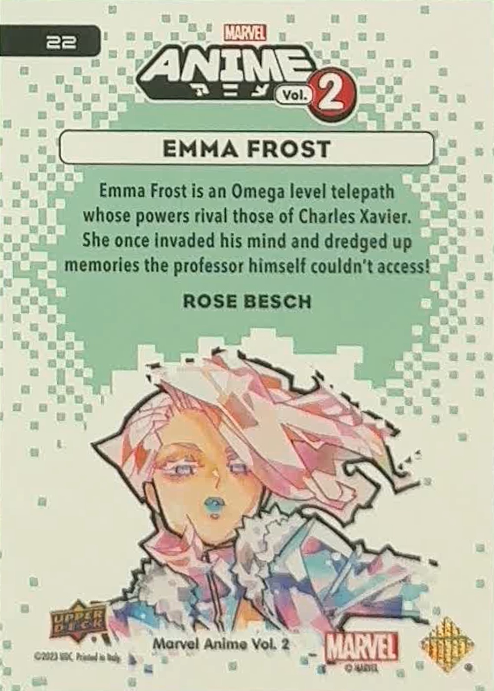 Emma Frost back card image