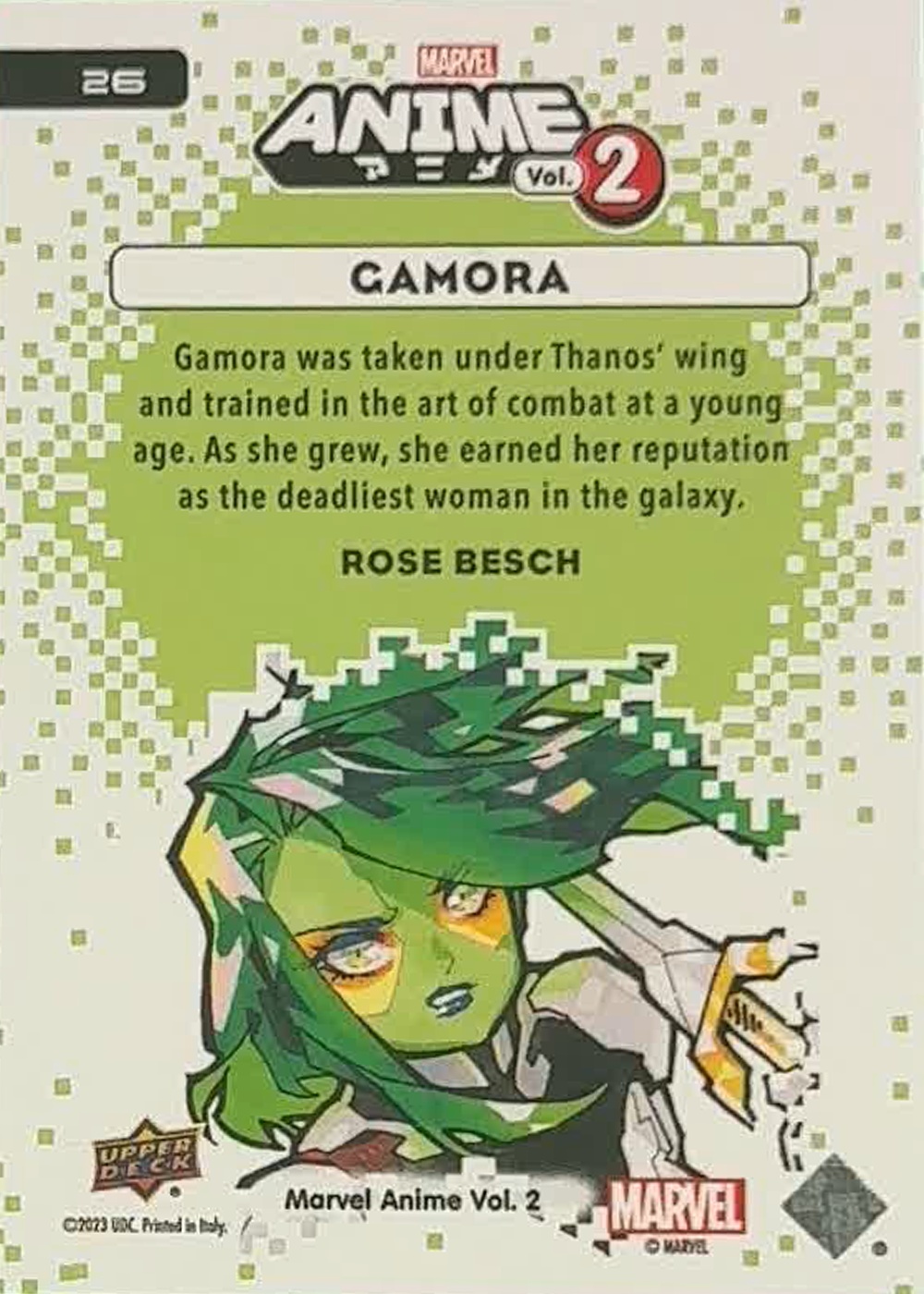 Gamora back card image